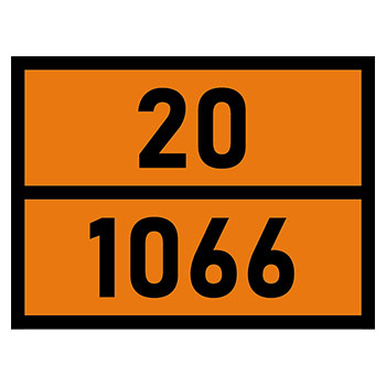 Табличка «Опасный груз 20-1066», Азот сжатый